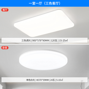 雷士照明客厅灯主卧室房间灯具家用现代简约吸顶灯套餐中山灯具PDD
