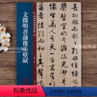 [正版]文徵明书前后赤壁赋 名碑名帖传承系列 八开本 孙宝文编繁体旁注原色原帖 文徵明行书毛笔书法字帖临摹范本 吉林文