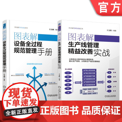 正版套装 图表解生产线管理精益改善实战+图表解设备全过程规范管理手册-全2册套装