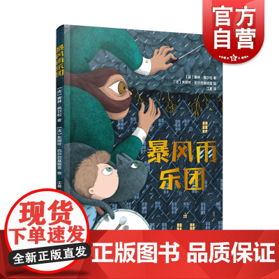暴风雨乐团 音乐启蒙天气认知睡前故事图画书艺术启蒙读物上海译文出版社精装大开本儿童绘本