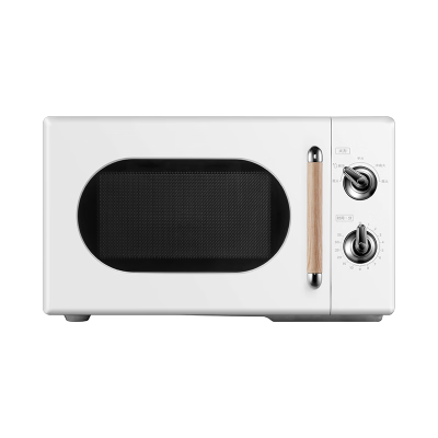 美的(Midea)微波炉复古旋钮双控360°转盘式20升大容量PM2004