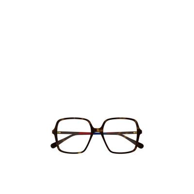 古驰(GUCCI)女士全框平光镜醋酸纤维时尚轻便百搭配饰太阳镜 黑色