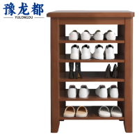 豫龙都鞋架实木个