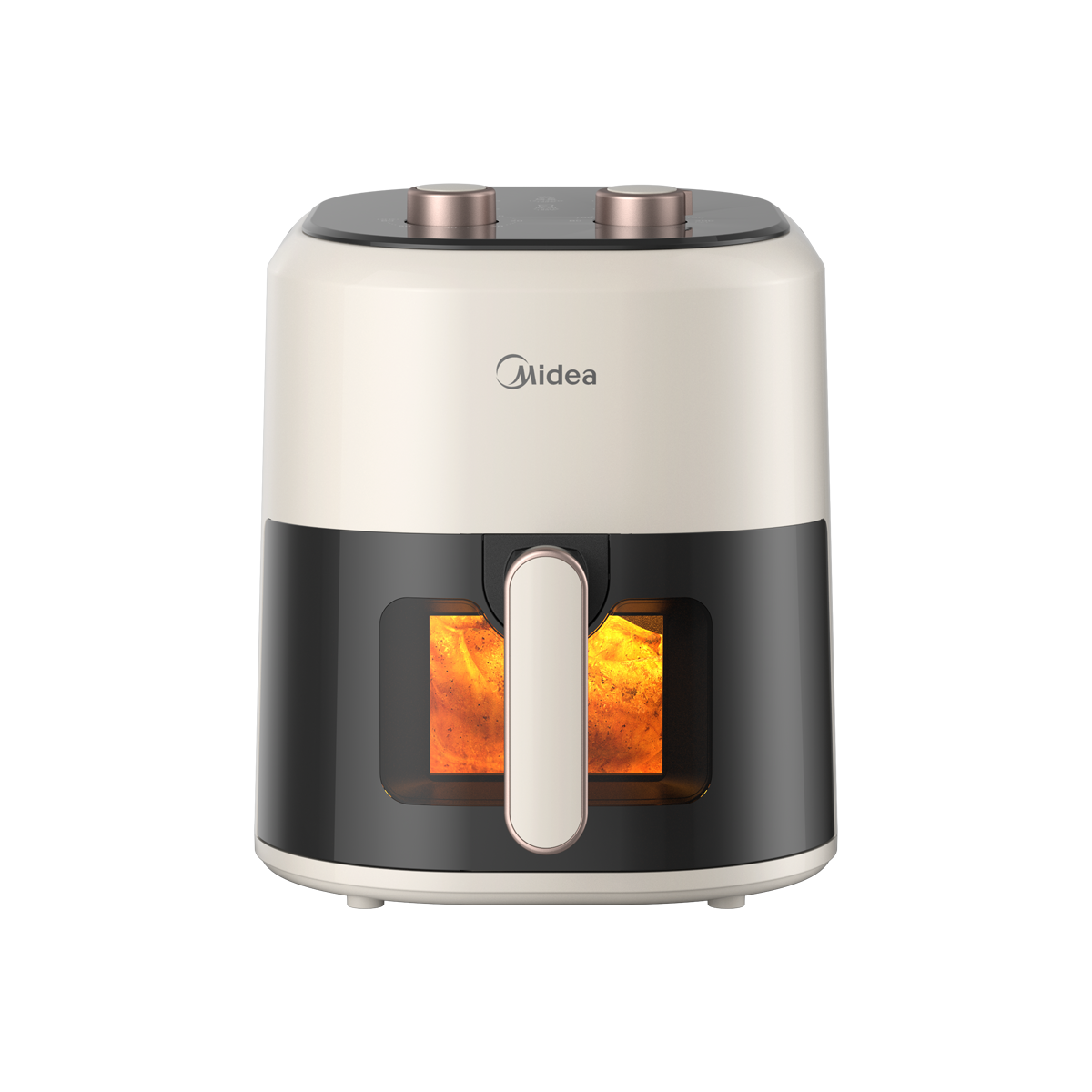 美的(Midea)空气炸锅家用智能4.5L大容量全自动电烤箱一体多功能炸烤炸一体炸锅 电炸锅MF-KZE4581BD
