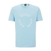 Hugo boss奢侈品服饰男徽标印花T恤 50488831-451 时尚百搭