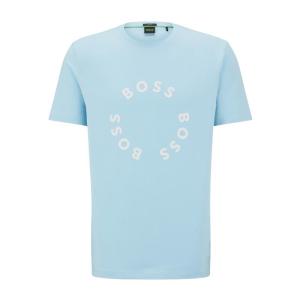 Hugo boss奢侈品服饰男徽标印花T恤 50488831-451 时尚百搭