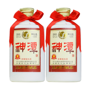 潭酒神潭小酒52度125ml*2瓶 浓香型白酒 2013年