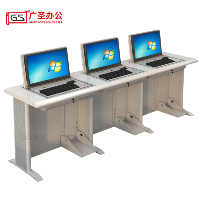翻转电脑桌培训桌 2400*600*750mm