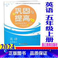 英语 人教版 五年级上 [正版]2024新版 巩固与提高 英语 五年级上册/5年级上 人教版 浙江教育出版社 小学单元期