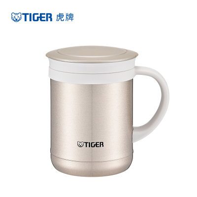 虎牌（tiger）保温杯CWM-A035不锈钢真空办公杯男女茶滤网泡茶杯子家用办公杯金灰色