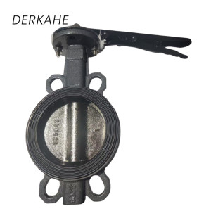DERKAHE 铸铁对夹式手动蝶阀 DN40 1.5寸 个