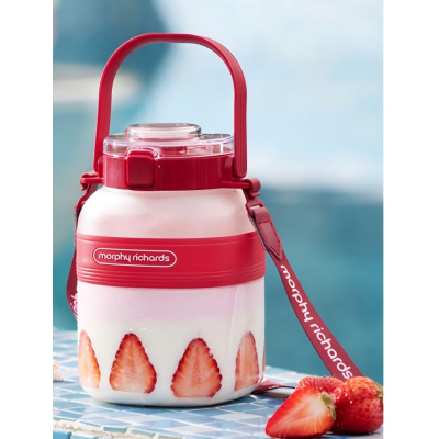 摩飞 二代榨汁桶充电无线户外果汁机大容量便携果汁杯榨汁机榨汁杯MR9805英伦红