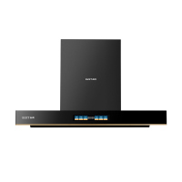 百得(BEST)华帝股份烟机JDC08 25m³/MIN欧式顶吸油烟机大吸力三腔旋吸七重热净洗 手势智控多功能彩色大屏