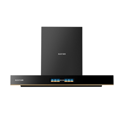百得(BEST)华帝股份烟机JDC08 25m³/MIN欧式顶吸油烟机大吸力三腔旋吸七重热净洗 手势智控多功能彩色大屏