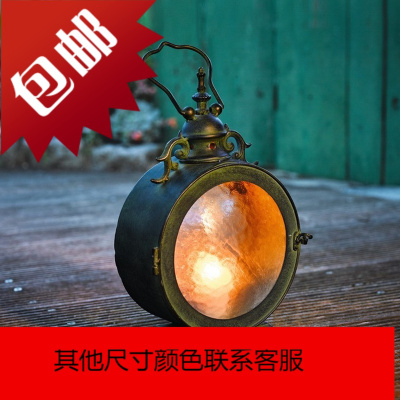 北欧复古落地悬挂防风铁艺蜡烛台庭院家居摆设摆件烛灯风灯