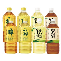 怡宝菊花茶柠檬茶岩茶铁观音1L*8瓶混合装茶香浓郁即饮无糖低糖茶饮料