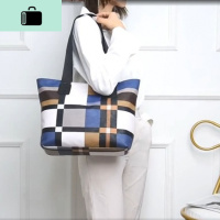 单肩包女手提袋女大容量韩版百搭防水软皮挎包新款大包包女托特包NEW LAKE女士单肩包