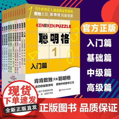 聪明格 全套11册 四则运算全脑思维益智游戏 数学算术游戏书思维训练工具肯肯数独 小学心算速算趣味练习 正版 华东师范大