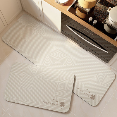 轻奢高级感厨房地垫防滑防油可擦免洗吸水家用脚垫子专用防水地毯