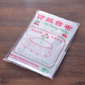 维诺亚加厚一次性桌布饭店防油台布长方形圆桌家用塑料餐桌布野餐垫