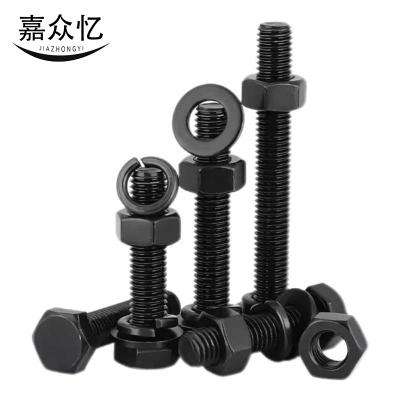 嘉众忆 4.8级外六角螺栓装 JZY-004 18*200mm[螺栓+螺母+平弹垫] /套