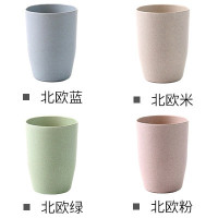 儿童简约刷牙杯漱口杯牙杯创意杯子家用情侣牙刷杯洗漱杯牙缸 三维工匠 混色4个装