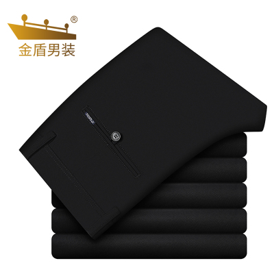 金盾(KIN DON)冬季厚款休闲裤男秋冬百搭修身直筒潮流宽松男士长裤子