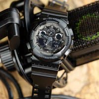 CASIO官方旗舰店拆弹专家黑武士手表男正品gshock限定黑暗之心运动手表GA-100CF迷彩石英表男士运动日韩腕表