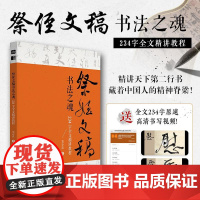 祭侄文稿书法之魂 234字全文精讲教程 颜真卿书法解析 天下三大行书临摹练习字帖书法精讲教程 王羲之兰亭序赵孟頫寒食帖