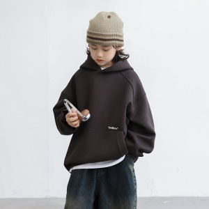 儿童装男童春装连帽卫衣2026新款春秋款中大童洋气秋季男孩上衣潮