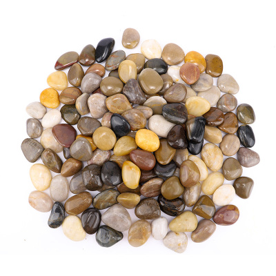 鹅卵石雨花石原石鱼缸花盆石小石子庭院装饰园艺五彩石头铺地