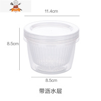葱花姜片大蒜保鲜盒冰箱水果蔬菜收纳盒厨房带盖沥水储物盒 敬平 圆形葱花保鲜盒厨房收纳盒