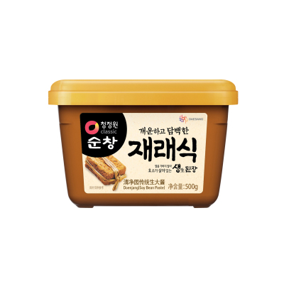 清净园韩国进口 传统生大酱500g 韩式辣酱大酱汤 石锅拌饭酱烤肉火锅酱