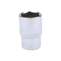 长鹿 1/2”碳钢镜面六角套筒 8mm