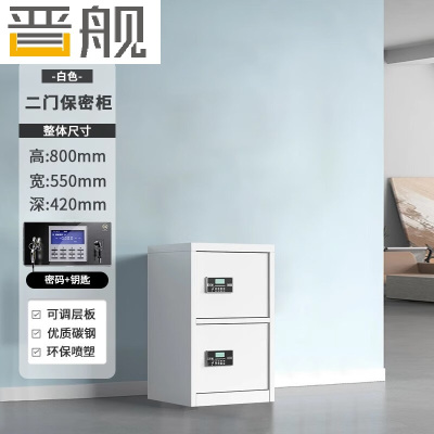 晋舰保密柜铁皮文件柜带锁储物柜资料办公室保险柜二门电子锁