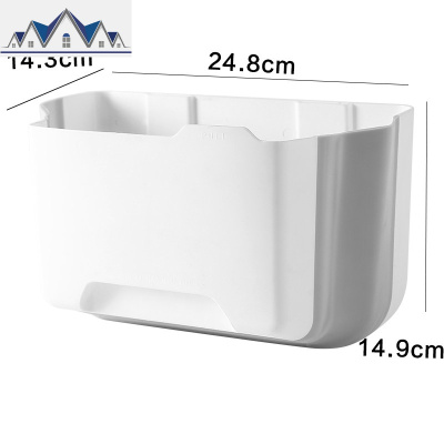 厨房可折叠壁挂式垃圾桶伸缩橱柜家用创意悬挂式分类拉圾筒大号 三维工匠