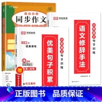 4册:同步作文+句子训练套装 六年级上 [正版]六年级下册同步作文人教2024新版 小学生6年级语文满分作文大全范文模版