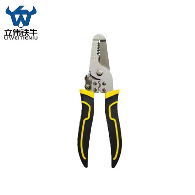 立伟铁牛不锈钢剥线钳7寸/把