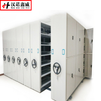 汉诺鑫威手摇智能密集架定制档案室钢制手摇移动密集架资料储存密集柜文件陈列柜每立方单价