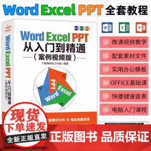 [正版书籍] WordExcelPPT从入门到精通案例讲解wps office表格制作教程书计算机函数公式文员零基础知识