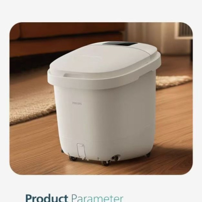 飞利浦 小白桶泡脚桶PPM3212F躺泡免洗电动按摩全自动加热足浴盆