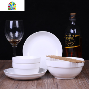 碗碟套装双人碗筷家用2人碗盘情侣餐具中式简约可爱碗盘可微波炉 FENGHOU 花卉猫4碗4盘2面碗送4勺4筷图片色 7件