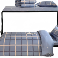 铭思沃床单款三件套1.0m床 格子灰 套