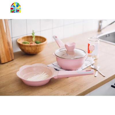 家居好伴侣~韩国不粘锅 可选小奶锅/炒锅/汤锅 FENGHOU 养生汤锅(红色)送蒸架