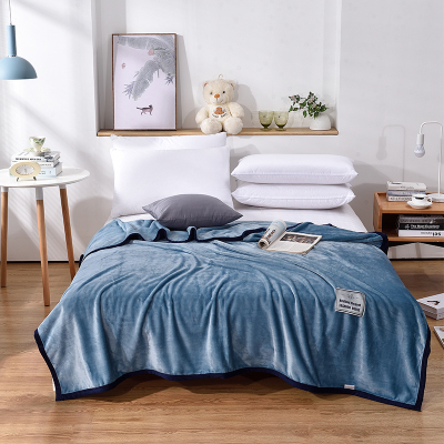 新品特卖-紫荆秀北欧竹炭绒毯灰色1.8*2.0m