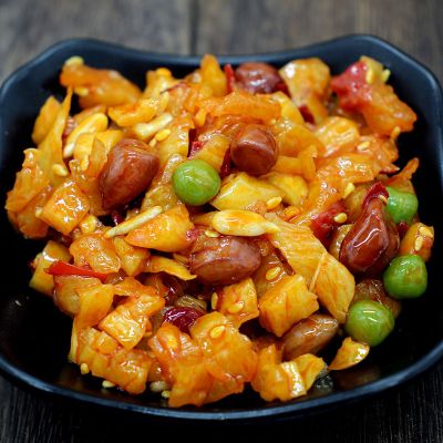 五仁酱丁瓶装开胃小菜微辣萝卜干下饭菜农家咸菜酱菜700g瓶装