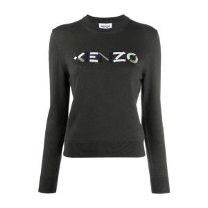 高田贤三(Kenzo)羊毛套衫女冬新款时尚休闲圆领长袖修身显瘦百搭