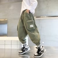 儿童装男童秋装运动工装裤春秋款新款中大童帅气男孩潮流炸街