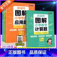 [全4本]冲刺期末100分 小学一年级 [正版]猿辅导图解小学数学应用题计算题 一二三四五六年级上册下册数学逻辑思维思路