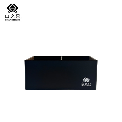 山之只 两孔收纳盒 原木色 个